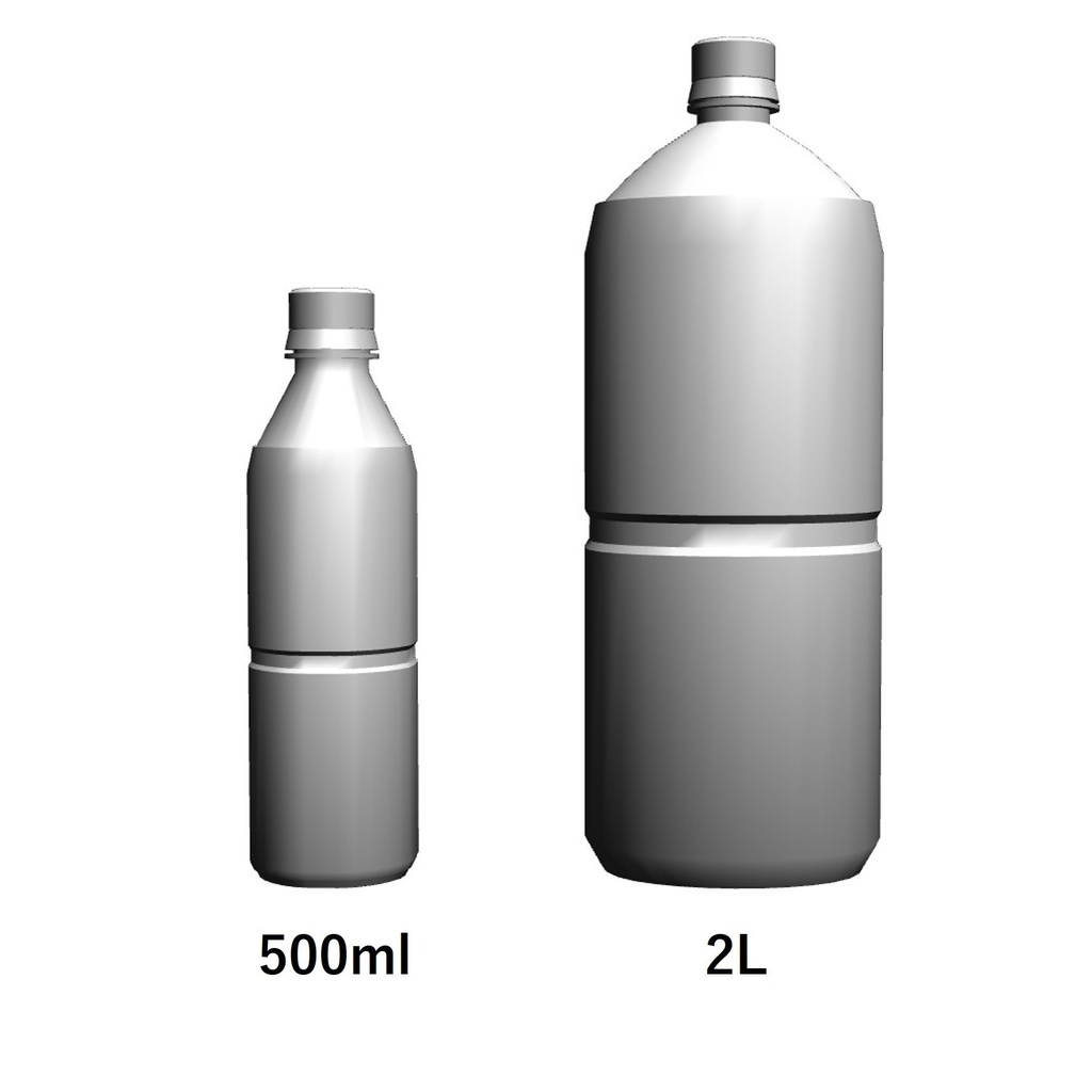 【イラスト・漫画】ペットボトル 3D素材