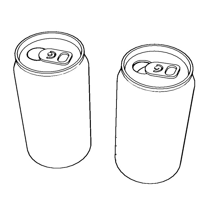 【イラスト・漫画】缶・ビン 3D素材