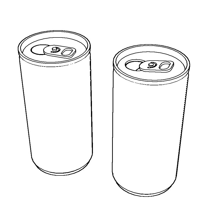 【イラスト・漫画】缶・ビン 3D素材