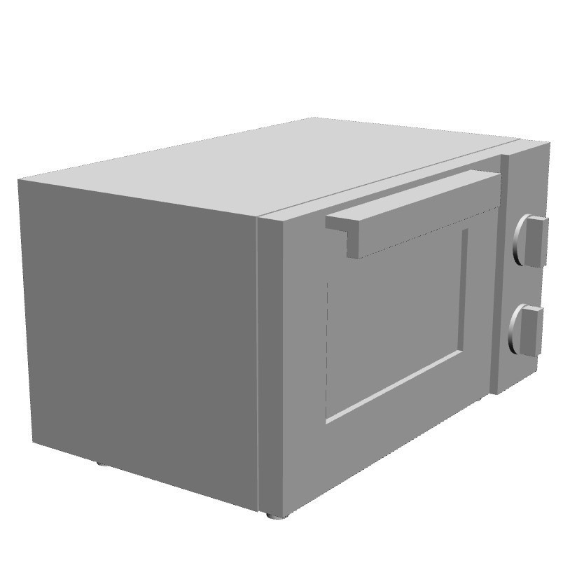 【イラスト・漫画】オーブントースター 3D素材