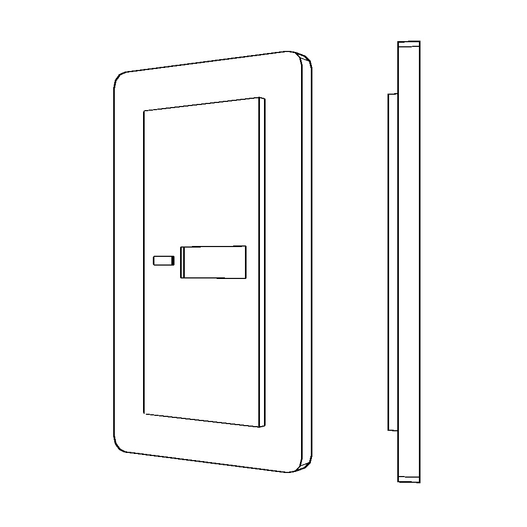 【イラスト・漫画】コンセント・スイッチ 3D素材