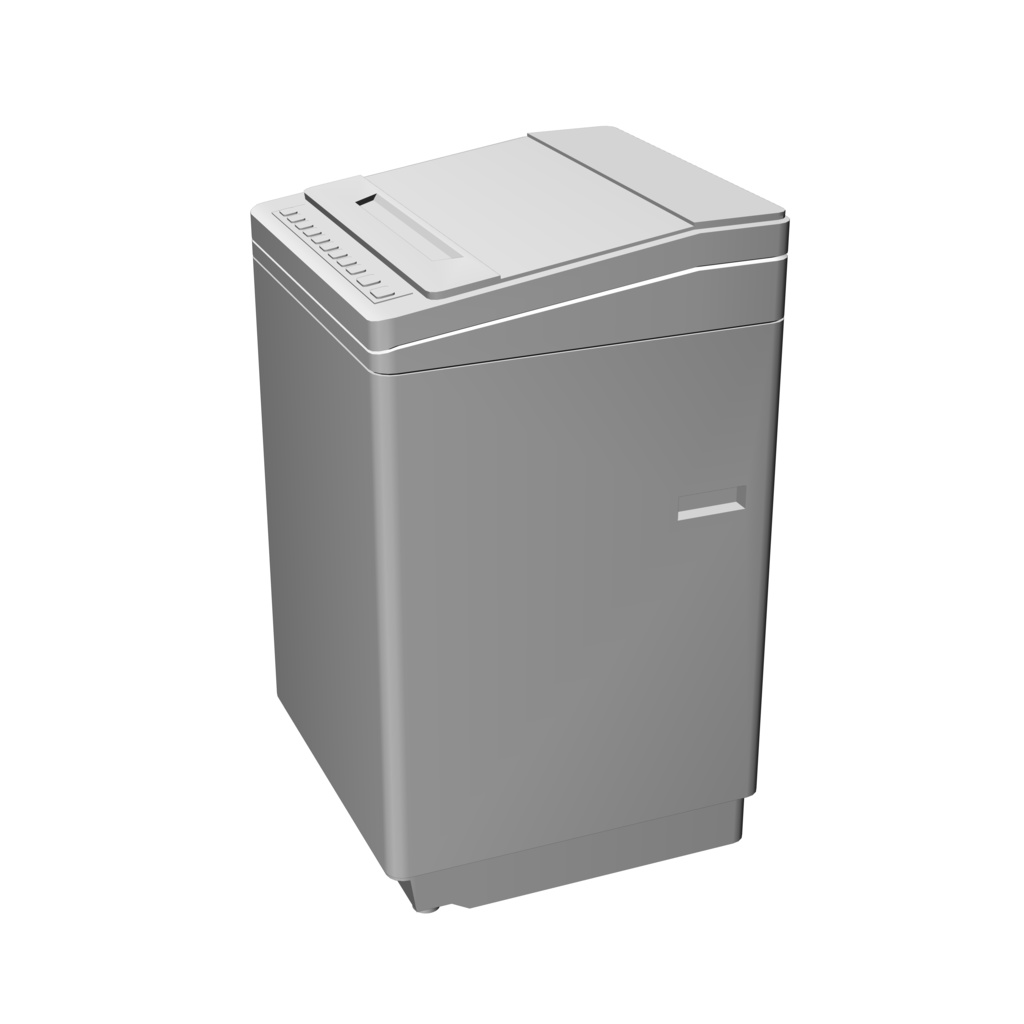 【イラスト・漫画】縦型洗濯機 3D素材