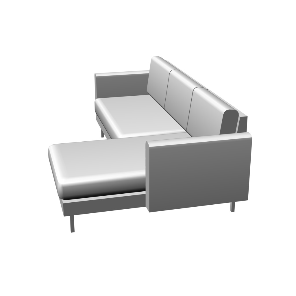 【イラスト・漫画】ソファー 3D素材