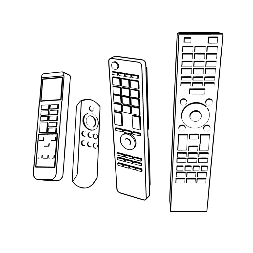 【イラスト・漫画】リモコン 3D素材