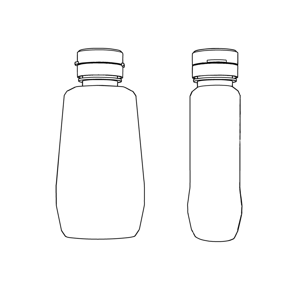 【イラスト・漫画】調味料 3D素材