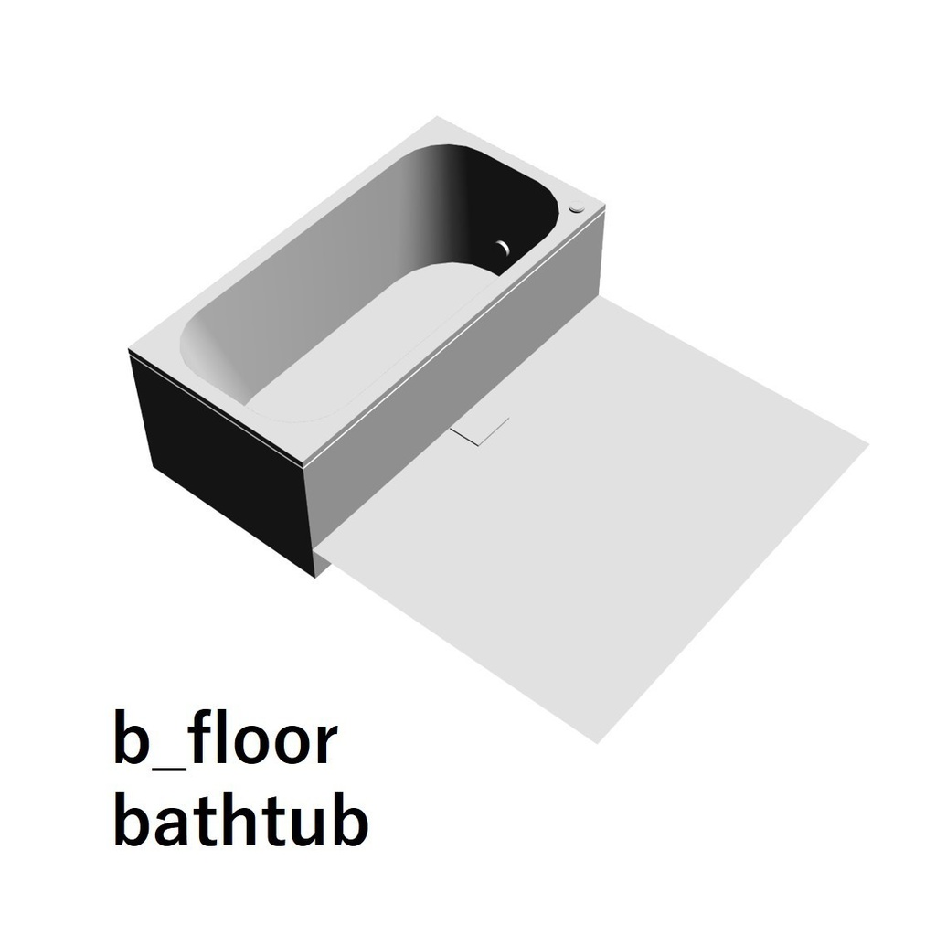 【イラスト・漫画】浴室 3D素材