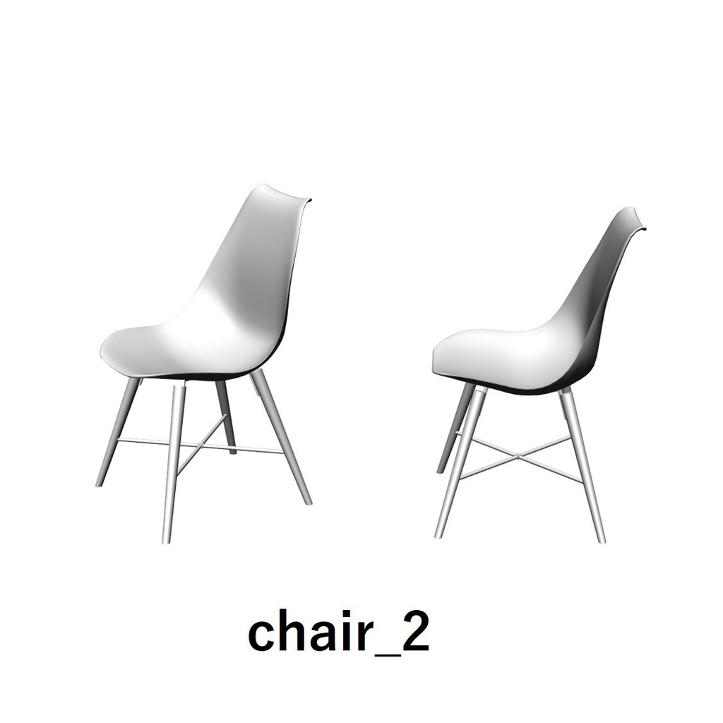 【イラスト・漫画】イス 3D素材(2)