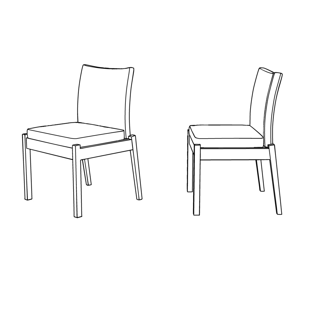 【イラスト・漫画】イス 3D素材(2)