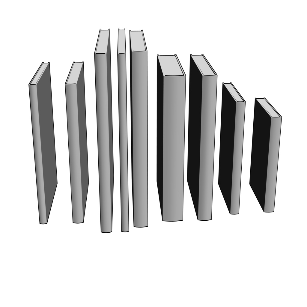 【イラスト・漫画】本 3D素材