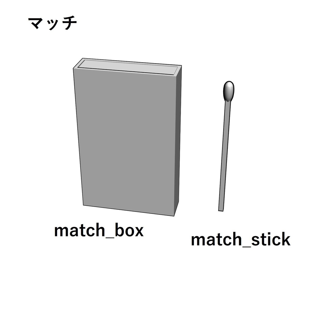 【イラスト・漫画】火気類 3D素材