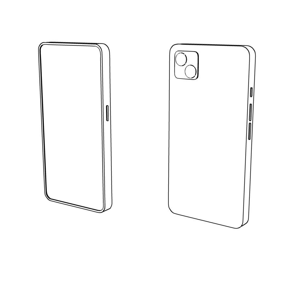 【イラスト・漫画】スマートフォン 3D素材