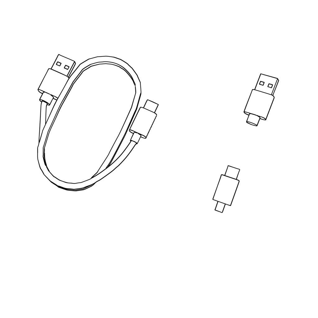 【イラスト・漫画】モバイルバッテリー 3D素材