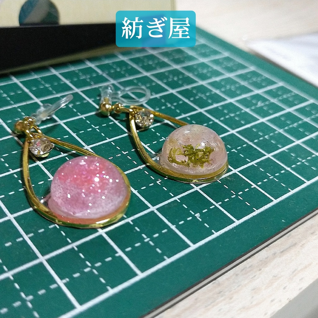水まんじゅうイヤリング