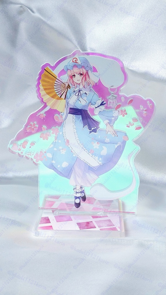 幽々子さまアクリルスタンド(オーロラアクリル)　ver.桜吹雪