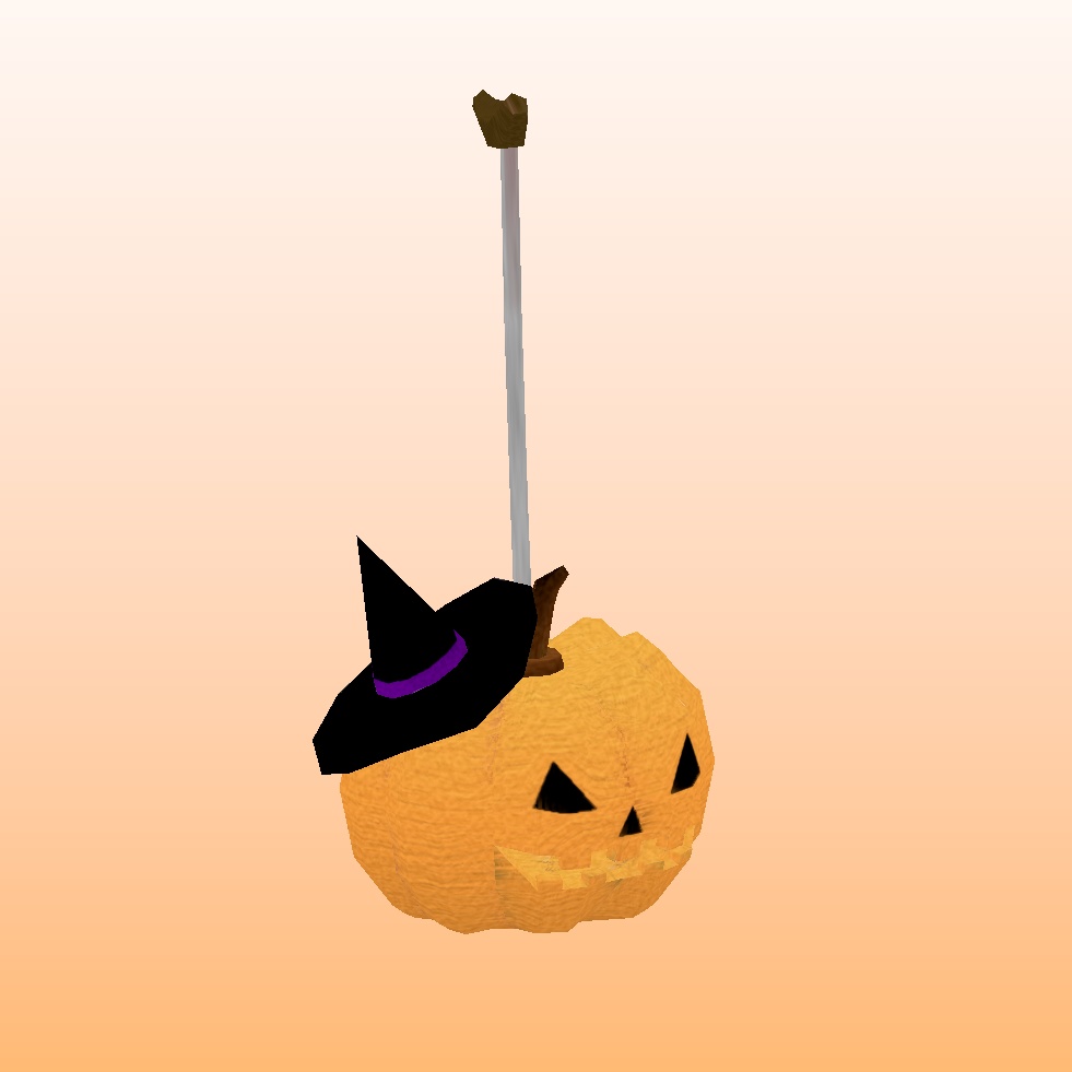 無料有り【パンプキンランタン】小物 スキニング済み 3Dモデル ハロウィン