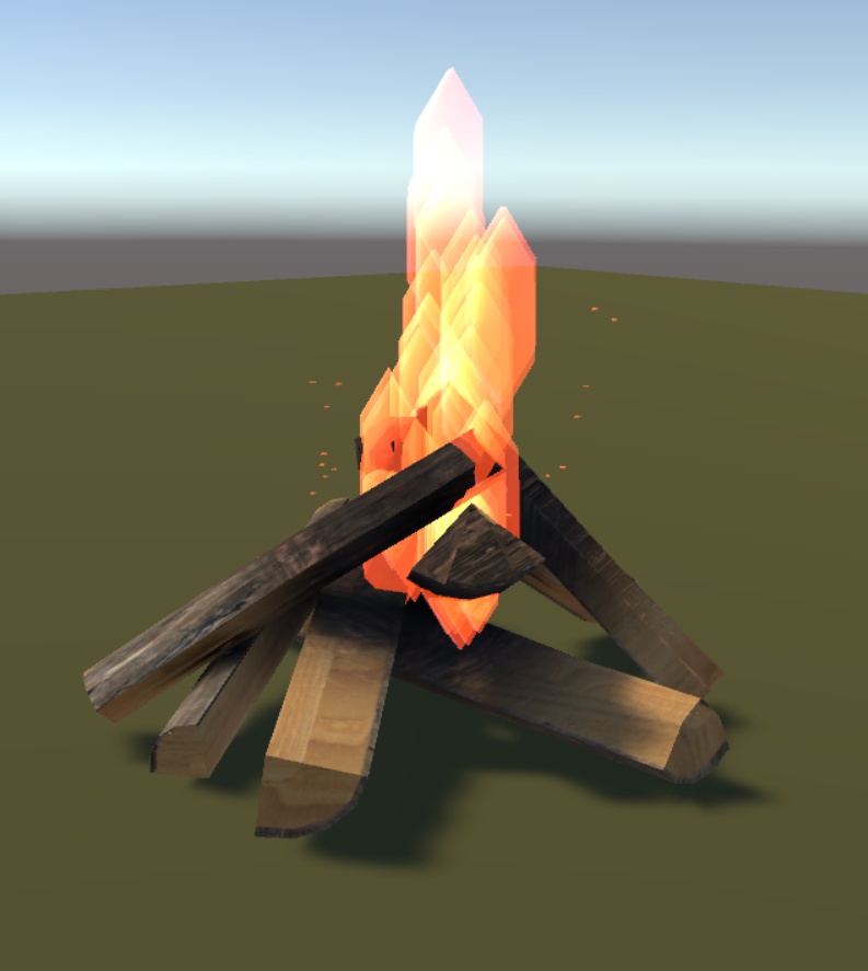無料有り【焚火】VRChat想定パーティクル付き薪
