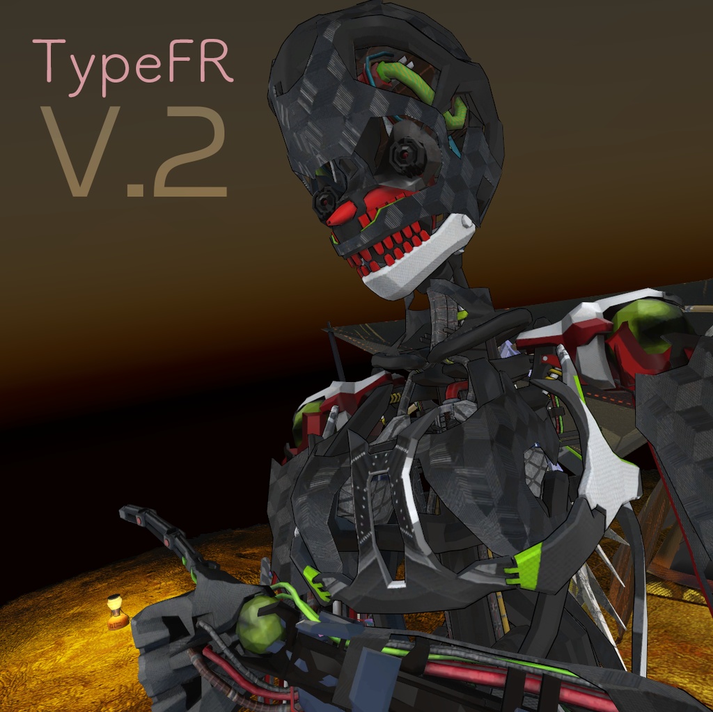 PCVR/Quest対応アバター 爲機 - IORI - V.2 アンドロイド&インナーフレーム / IORI専用AnHuSTS付属 VRChat想定アバター