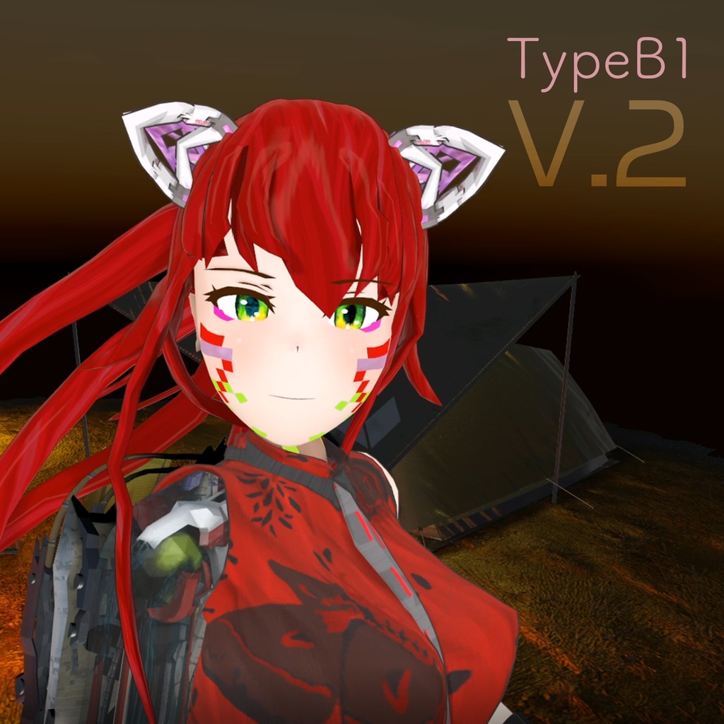 PCVR/Quest対応アバター 爲機 - IORI - V.2 アンドロイド&インナーフレーム / IORI専用AnHuSTS付属 VRChat想定アバター