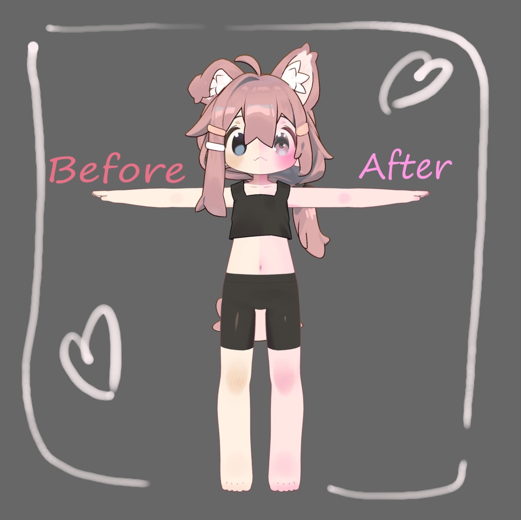 【Mamehinata】KAWAII Makeup(Body)&Eye Texture