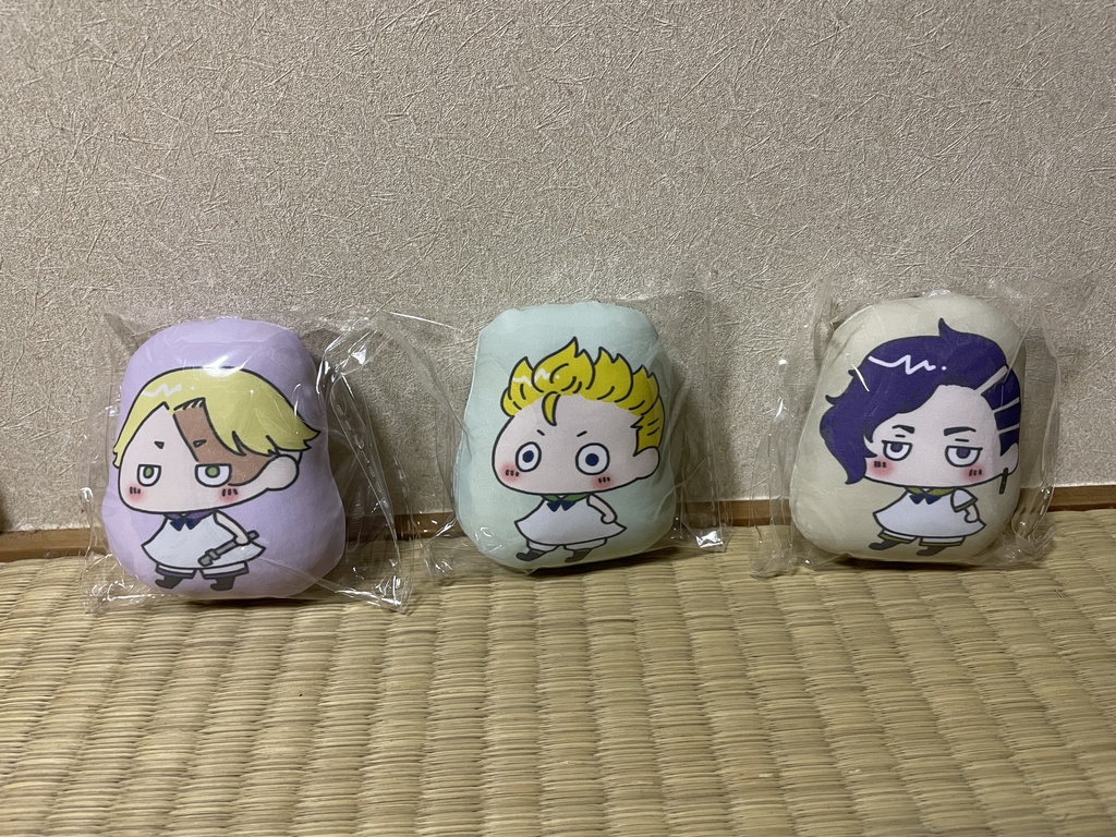 ぷにぷにクッションキーホルダー　３種