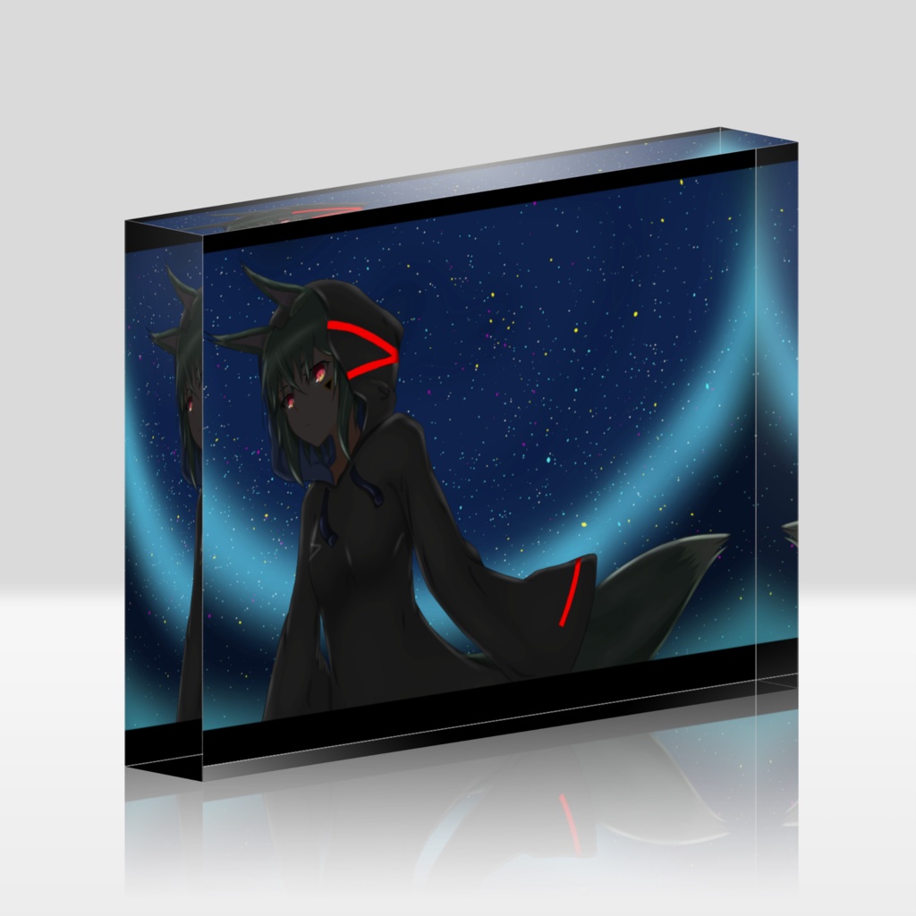 澄海ミント星空アクリルブロック