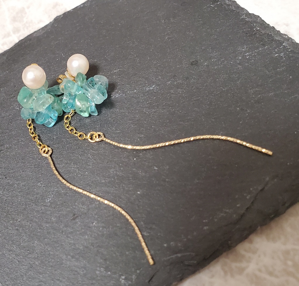 《オクタ》あこや真珠.14金加工.2way ピアス