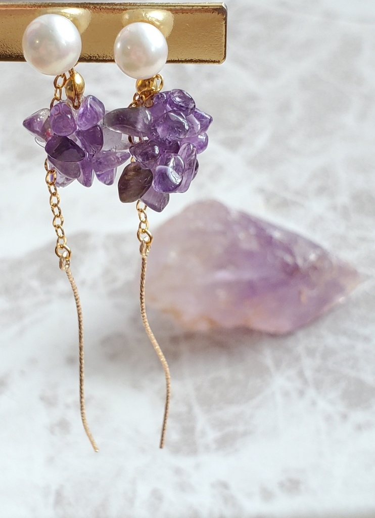 《オクタ》あこや真珠.14金加工.2way ピアス