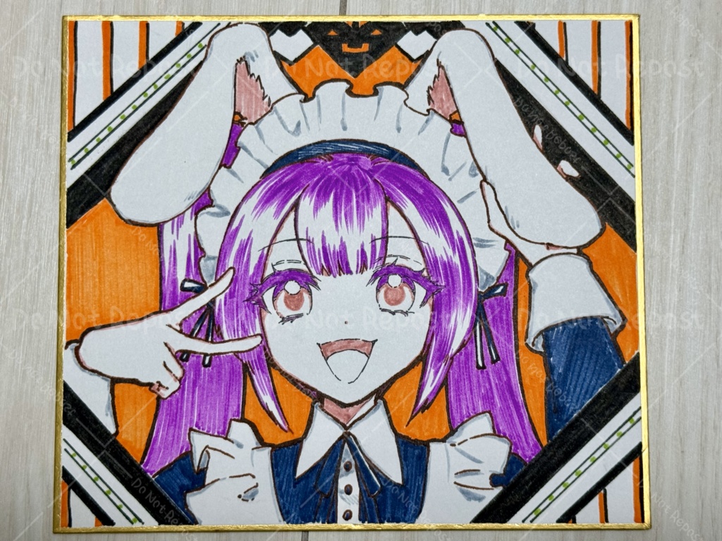 【直筆色紙】メイドＡ／一点物