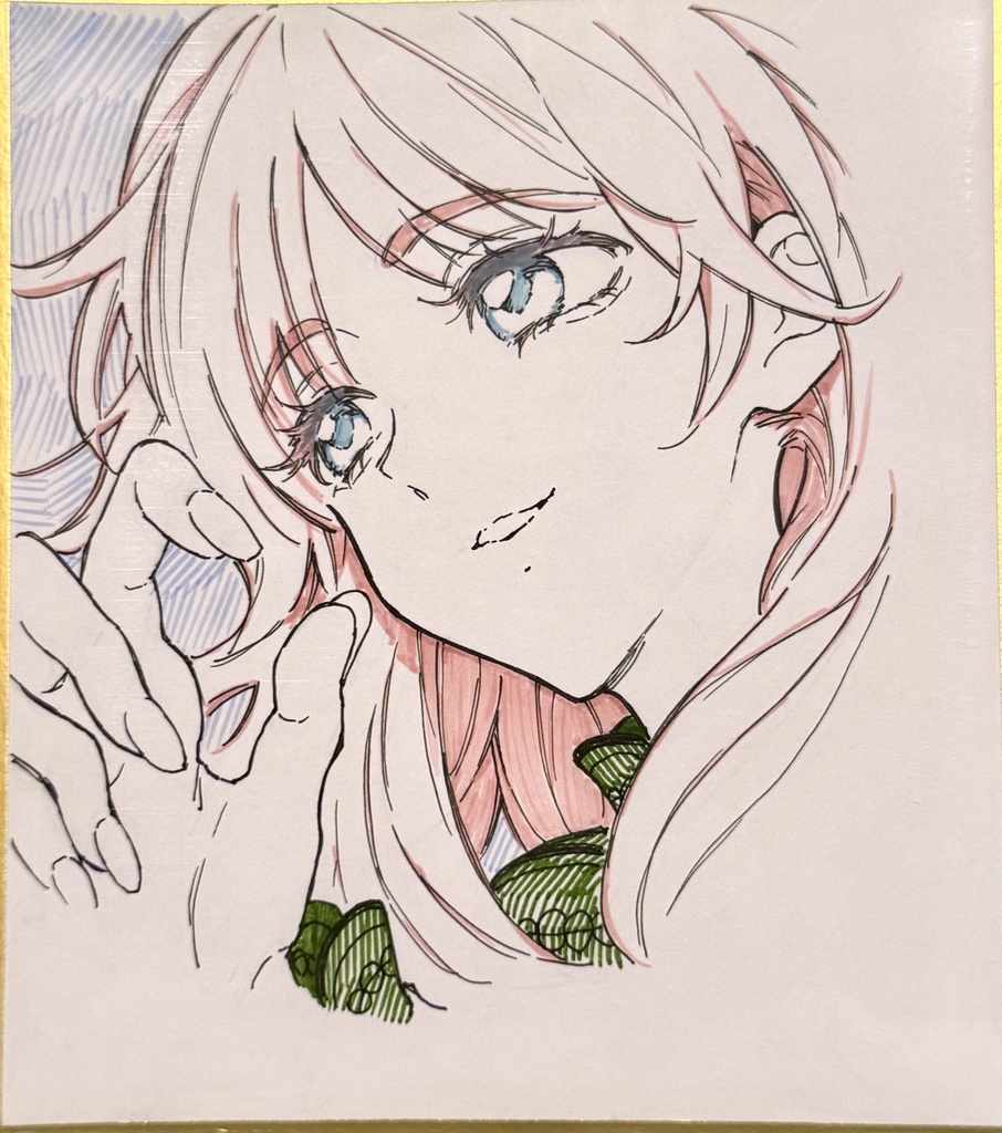 自分でデコる色紙①【一点もの】