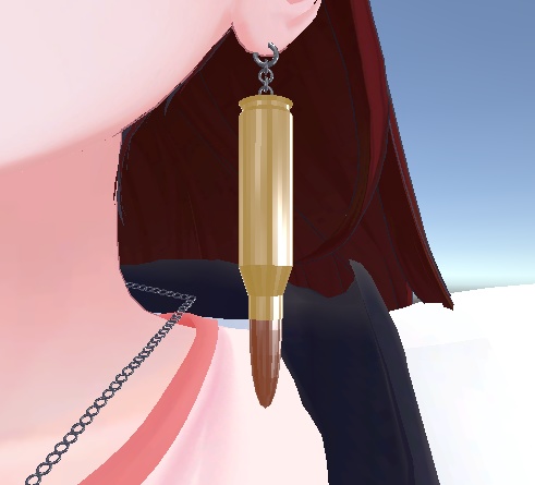 (無料)ライフル弾イヤリング