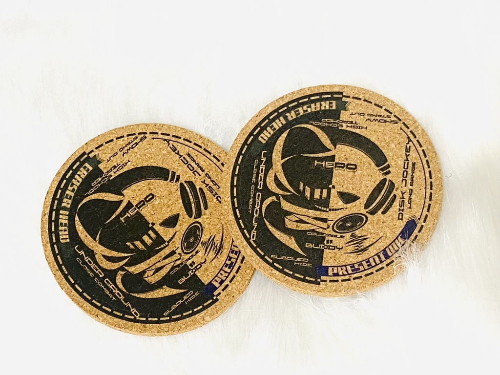 同期『真逆だナ！』コルクコースター2枚セット