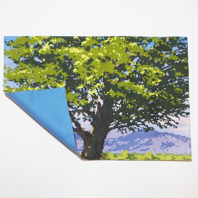 樹木(夕)のランチョンマット・ドット絵