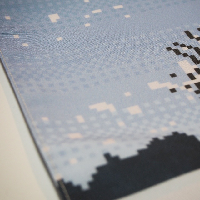 雪原(樹木)のランチョンマット・ドット絵