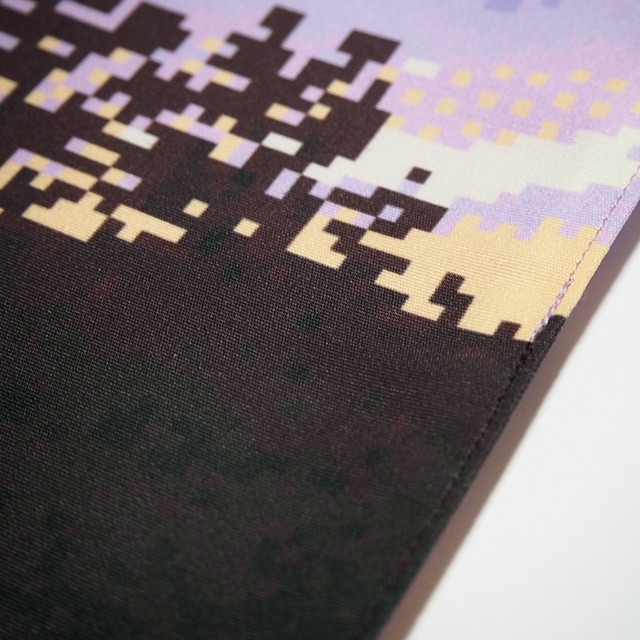 夕暮れの樹木 ランチョンマット・ドット絵