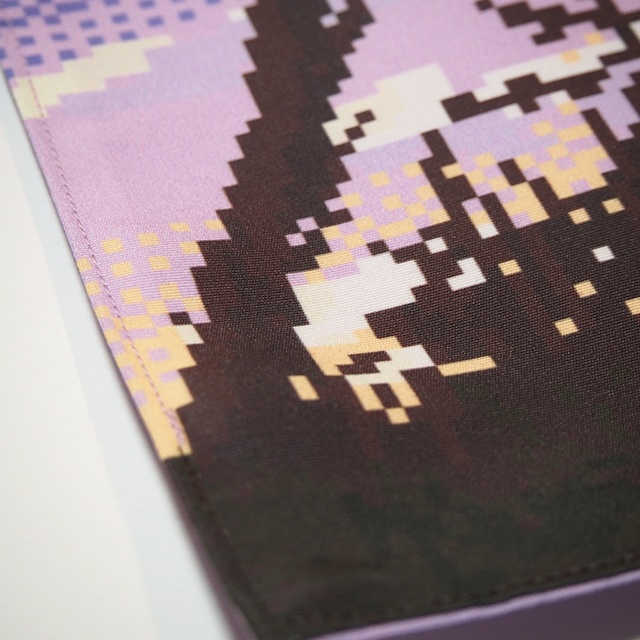 夕暮れの樹木 ランチョンマット・ドット絵