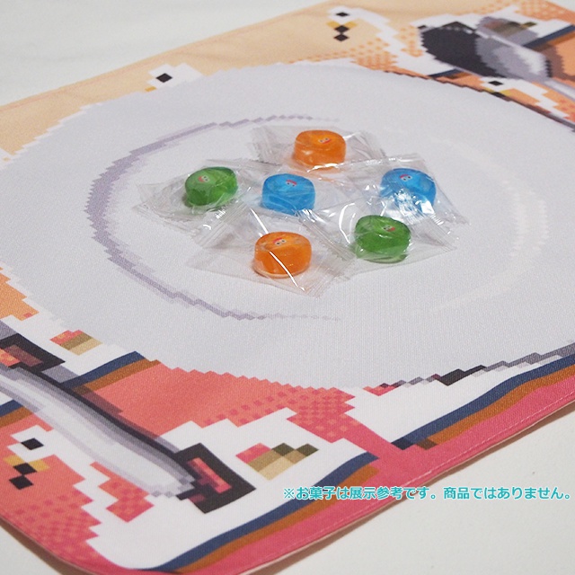 スワンボート(皿の絵つき・2色展開)ランチョンマット・ドット絵