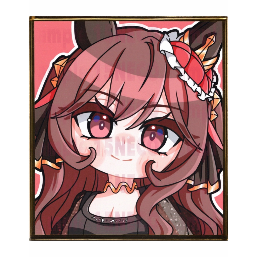 手描きイラスト ウマ娘 ジェンティルドンナ ミニ色紙 寸松庵