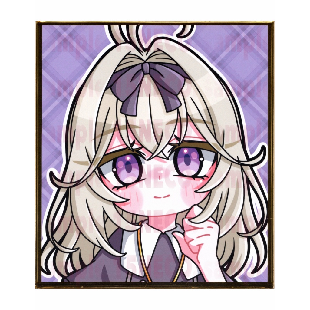 手描きイラスト ミニ色紙 寸松庵 名探偵プリキュア 森亜るるか