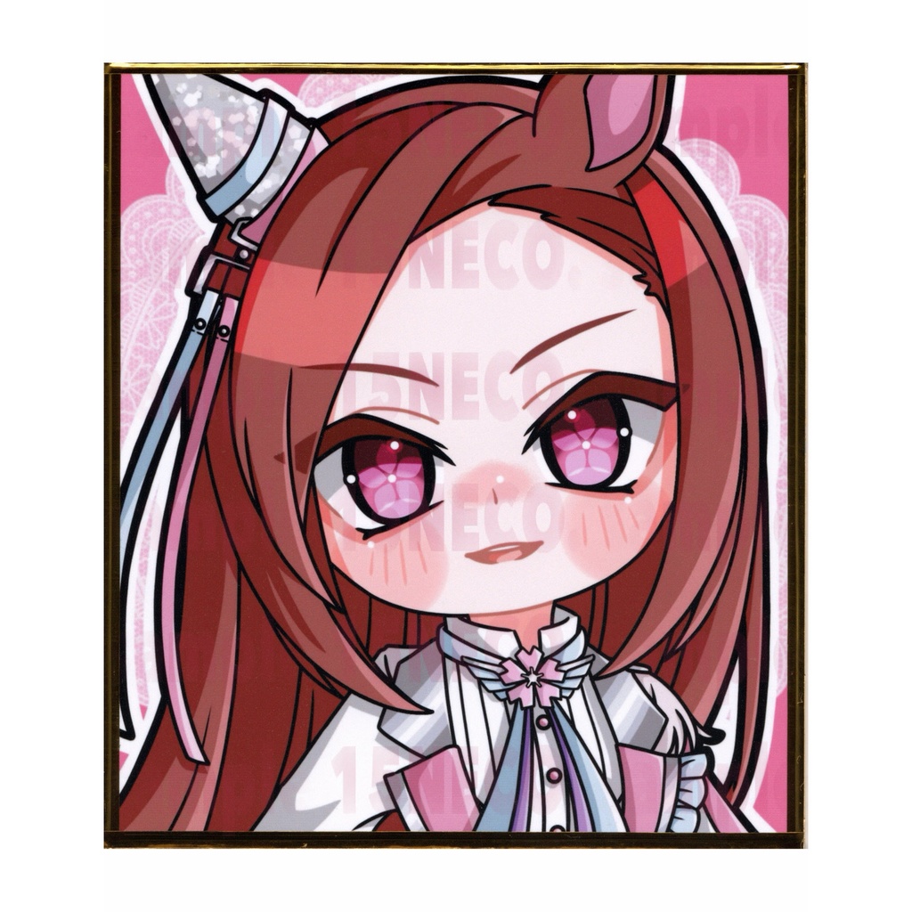 手描きイラスト ウマ娘 2枚セット ミニ色紙 サクラバクシンオー ノースフライト