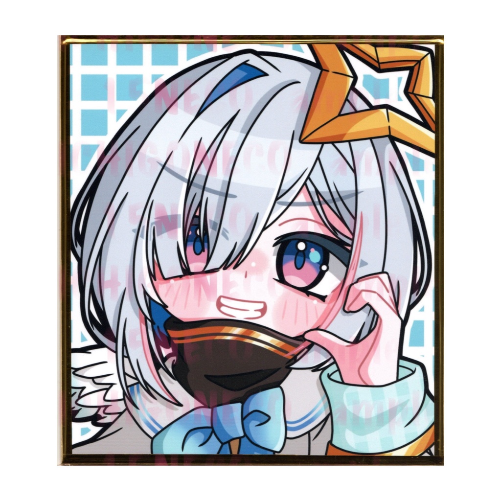 手描きイラスト ミニ色紙 寸松庵 ホロライブ 天音かなた