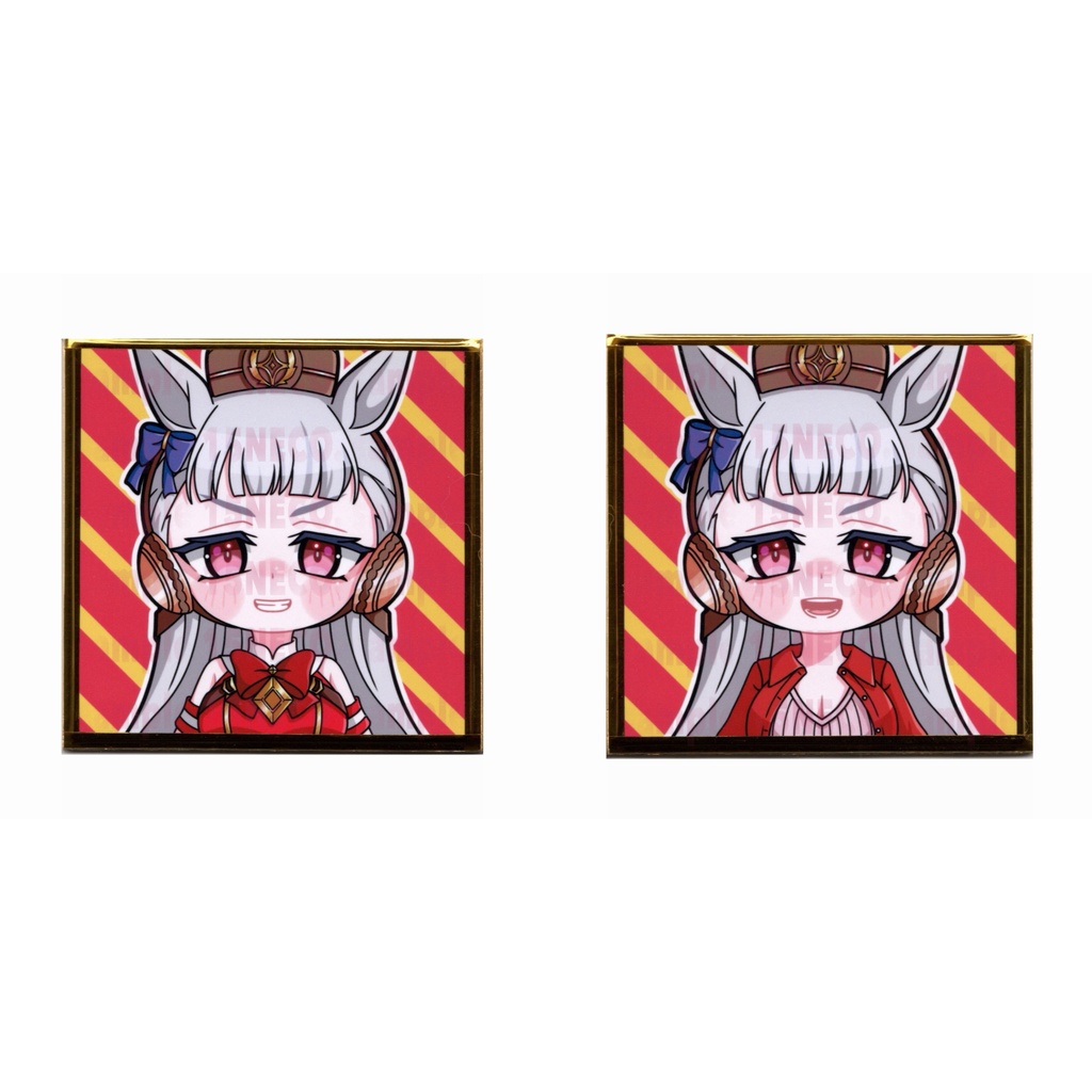 手描きイラスト ウマ娘 豆色紙 ゴールドシップ 2枚セット