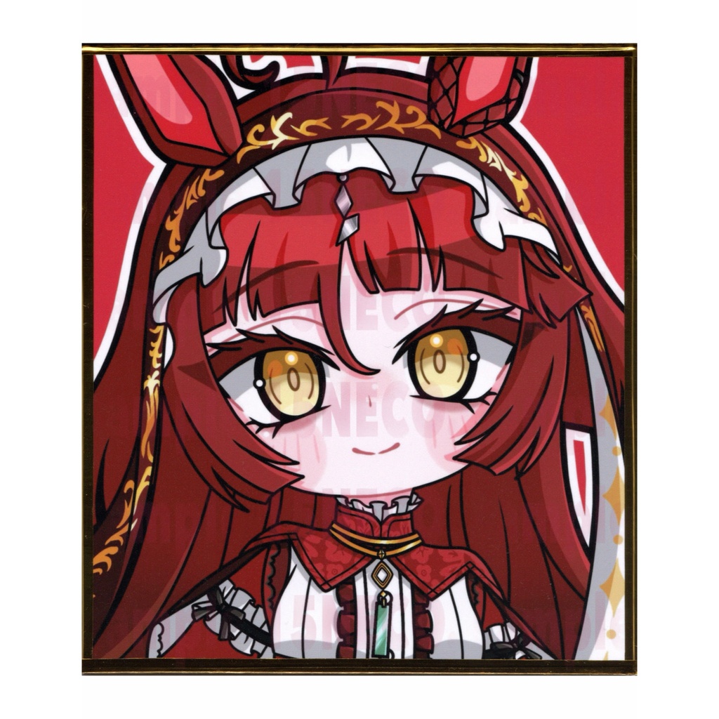 手描きイラスト 寸松庵 ミニ色紙 ウマ娘 レッドディザイア 勝負服