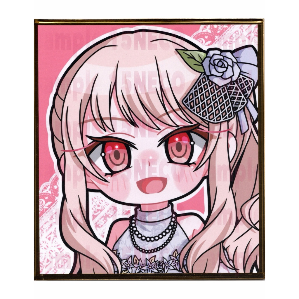 手描きイラスト 寸松庵 ミニ色紙 プロセカ 暁山瑞希 東雲絵名 花嫁 2枚セット