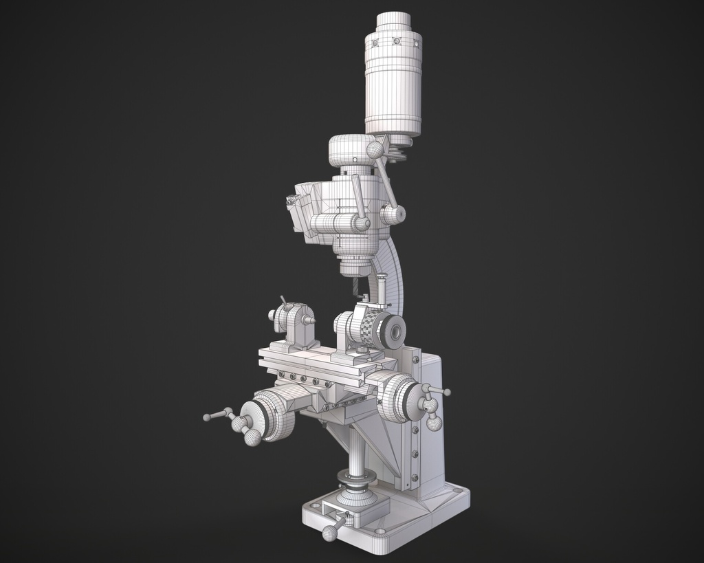 【無料3Dモデル】Nora Milling Machine