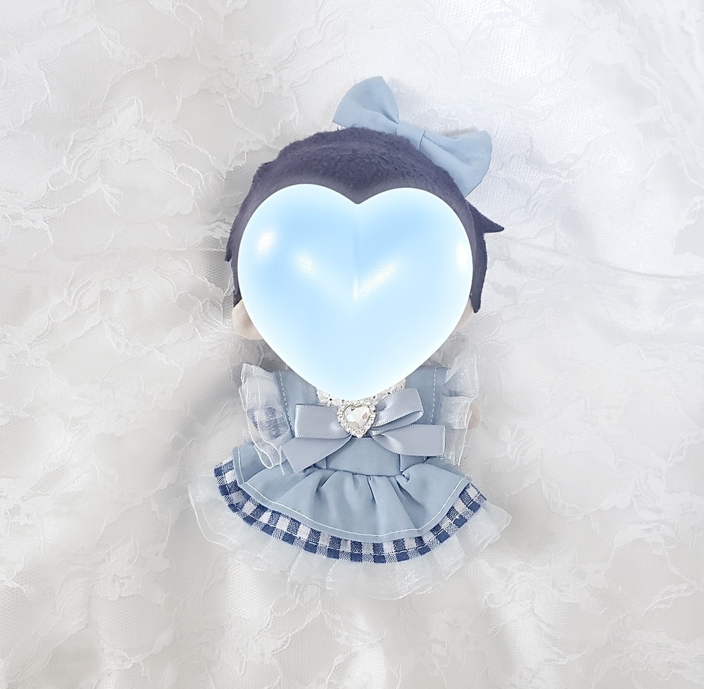水色♡メイド服風ワンピース