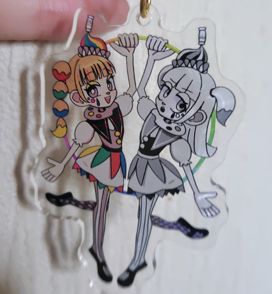 ぱれっとぴえろっと アクリルキーホルダー