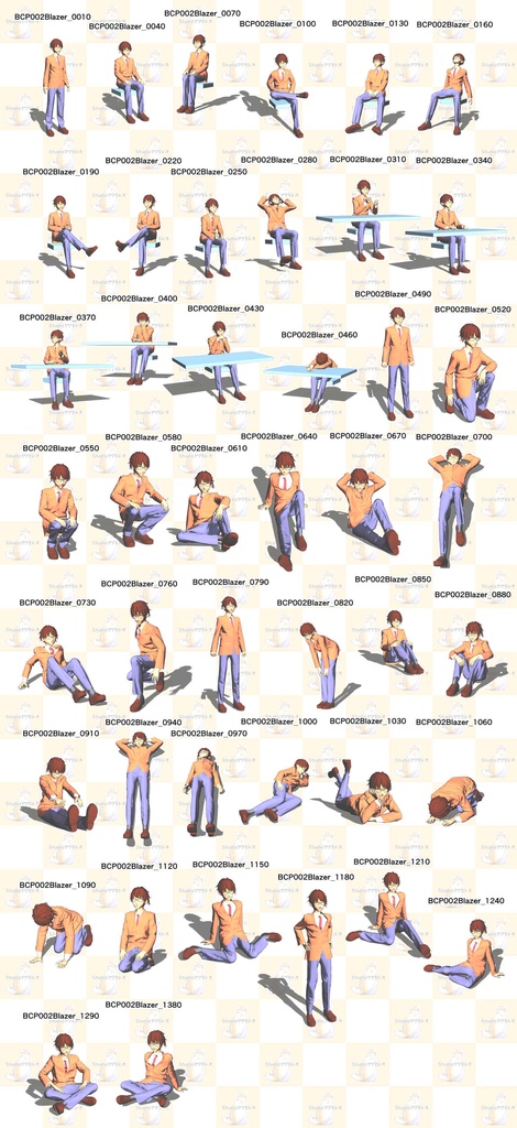 BCP002_Blazer(ClipStudioPaint用3Dマネキン)