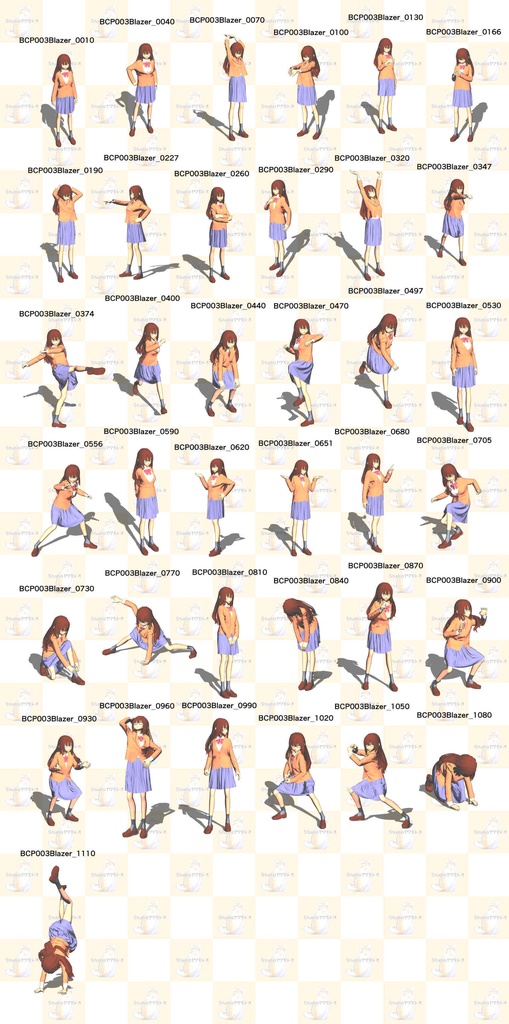 BCP003_Blazer(ClipStudioPaint用3Dマネキン)