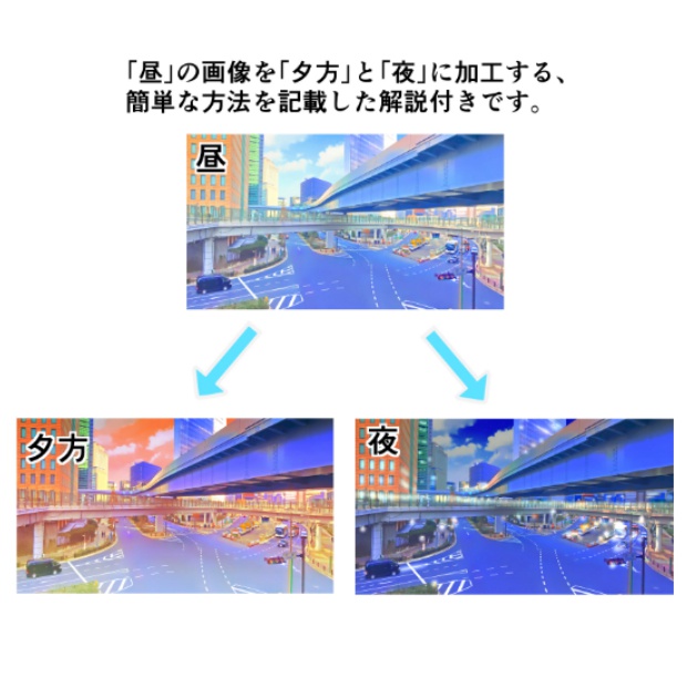 イラスト風&水彩風 背景素材集 自然の風景1(背景セットD)