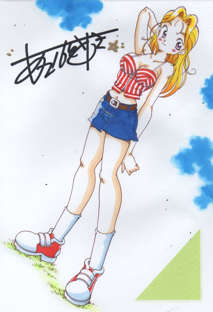 A5サイズのオリジナルカラーイラスト!!サイン入り生写真のオマケ付き！